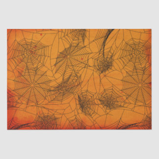 Seda Lenço de papel da laranja do teste padrão da Web
