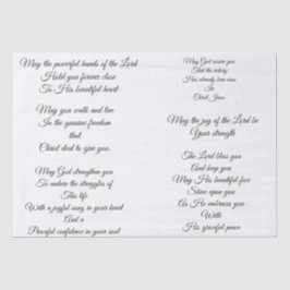 Seda Lenço de papel da oração de Decoupage