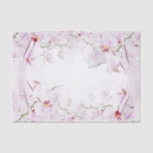 Seda Lenço de papel da orquídea