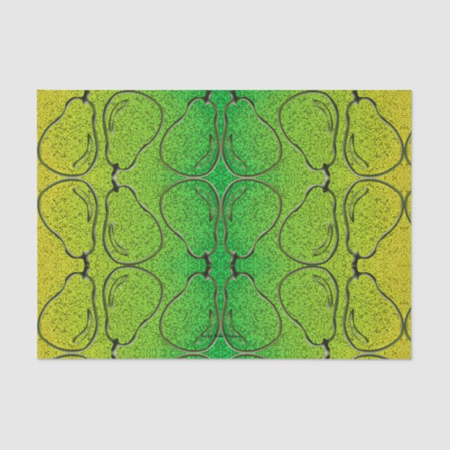 Seda Lenço de papel da pera (Frente )