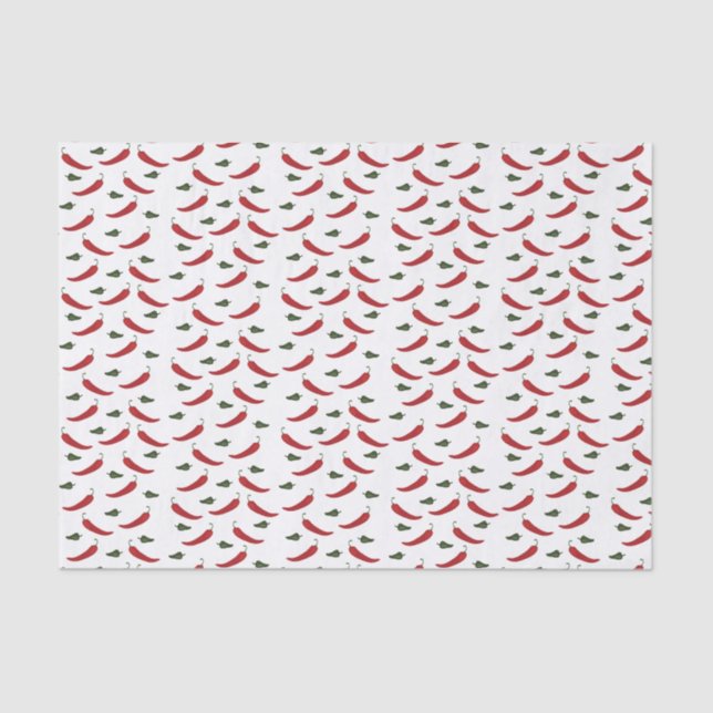 Seda Lenço de papel da pimenta de pimentão (Frente )