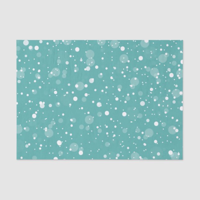 Seda Lenço de papel da queda de neve (Frente )