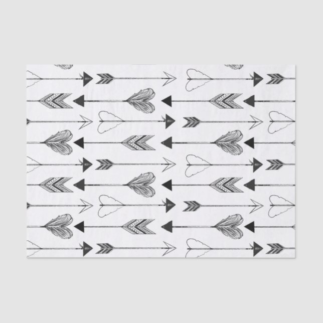 Seda Lenço de papel da seta (Frente )