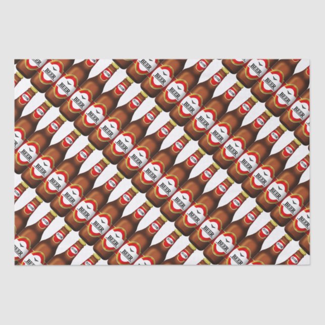 Seda Lenço de papel da véspera de ano novo da cerveja (Frente )