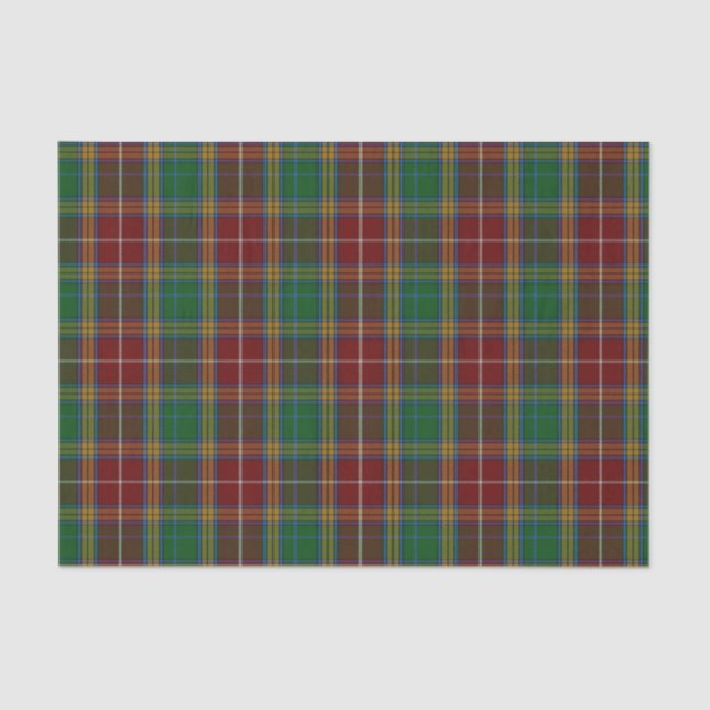 Seda Lenço de papel da xadrez de Tartan de Baxter (Frente )
