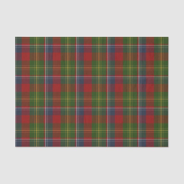 Seda Lenço de papel da xadrez de Tartan de Forrester (Frente )