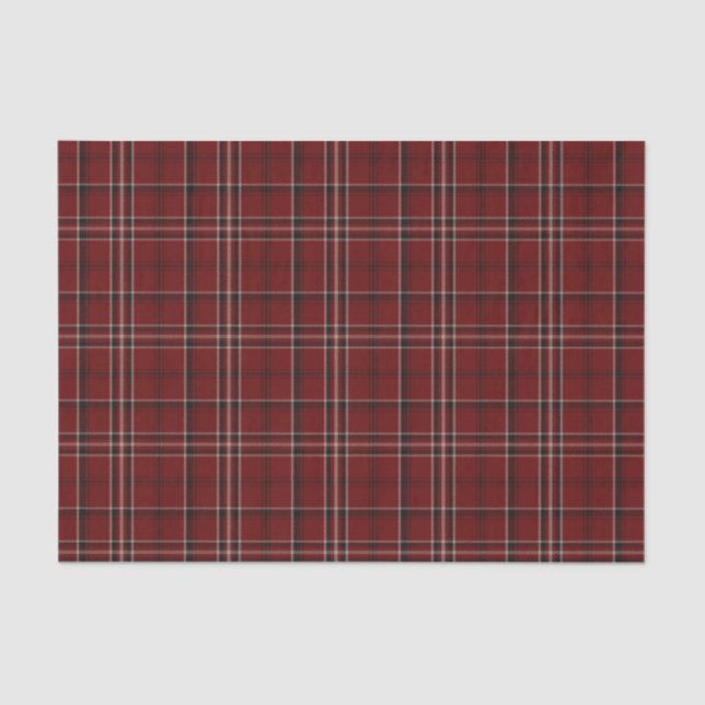 Seda Lenço de papel da xadrez de Tartan de Lougheed do (Frente )