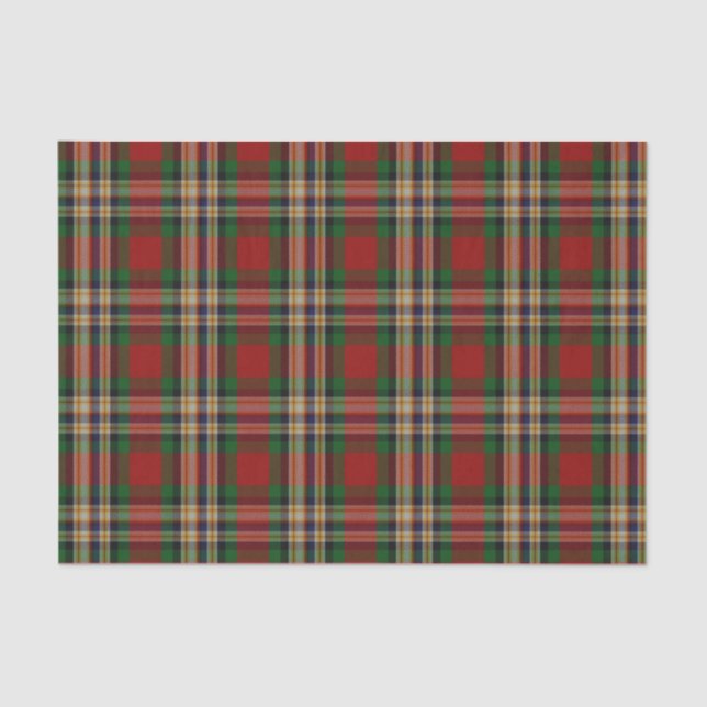 Seda Lenço de papel da xadrez de Tartan de MacGill (Frente )