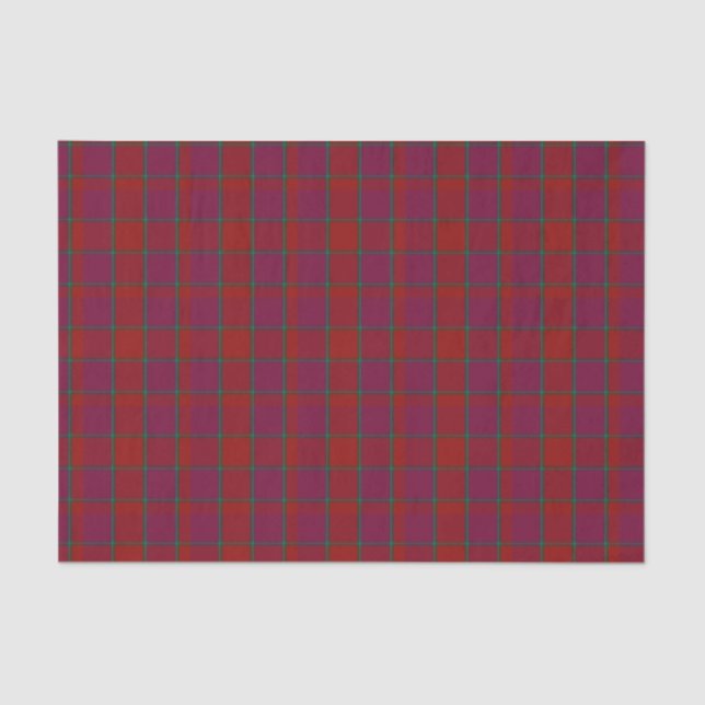 Seda Lenço de papel da xadrez de Tartan de MacNab (Frente )