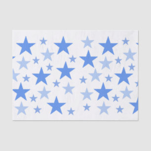 Seda Lenço de papel das estrelas azuis