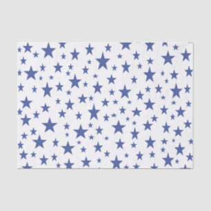 Seda Lenço de papel das estrelas azuis