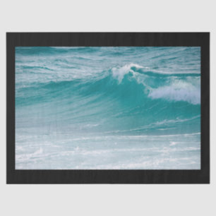 Seda lenço de papel das ondas de oceano