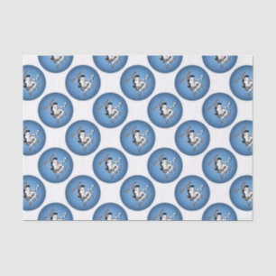 Seda Lenço de papel de Bunco - retro que número está
