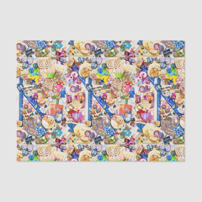 Seda Lenço de papel de Chanukah (Frente )