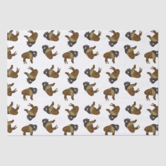 Seda Lenço de papel de madeira do búfalo do crachá