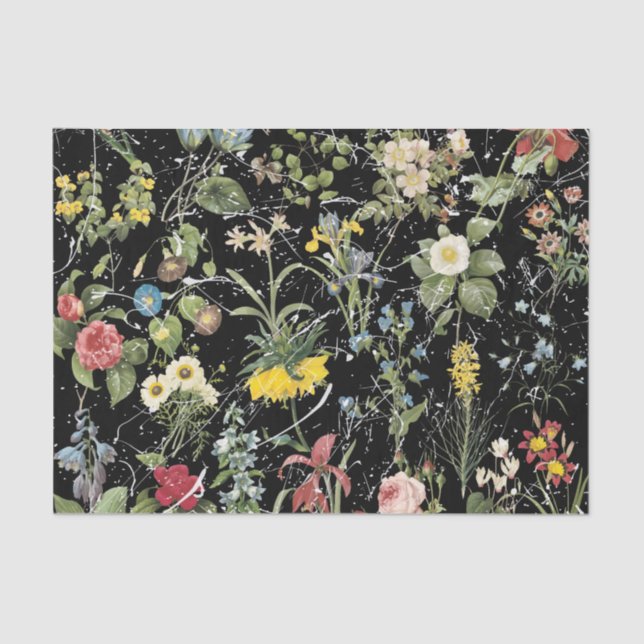Seda Lenço de papel de Millefleur 10lb, branco (Frente )