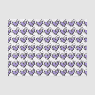 Seda Lenço de papel de Purple Heart - na moda &