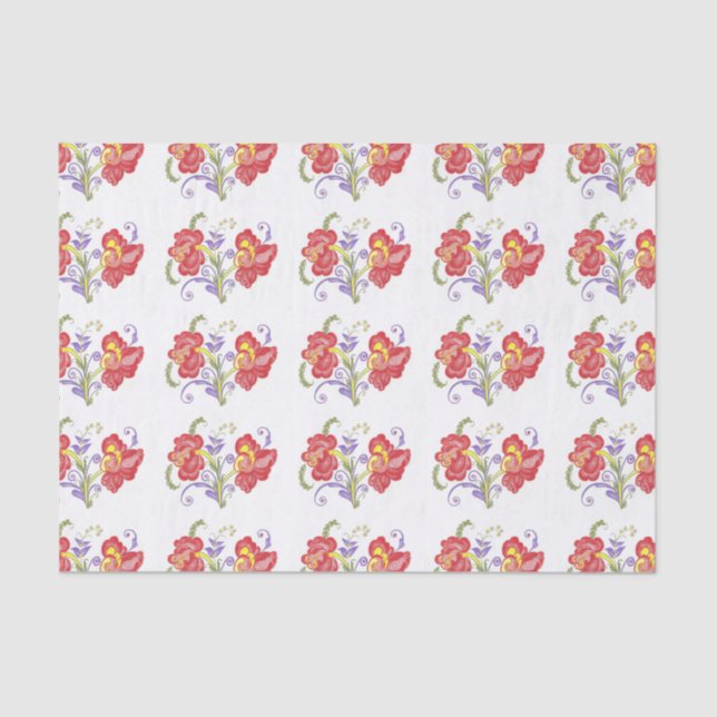 Seda Lenço de papel de Rosemal (Frente )