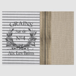 Seda Lenço de papel de tiquetaque do saco da grão de