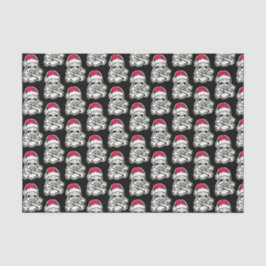 Seda Lenço de papel delicado dos crânios do Natal