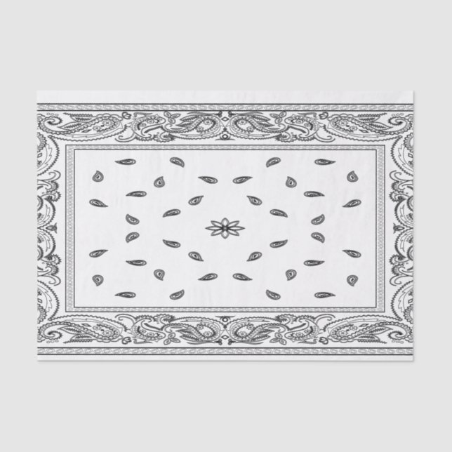 Seda Lenço de papel do Bandana (Frente )