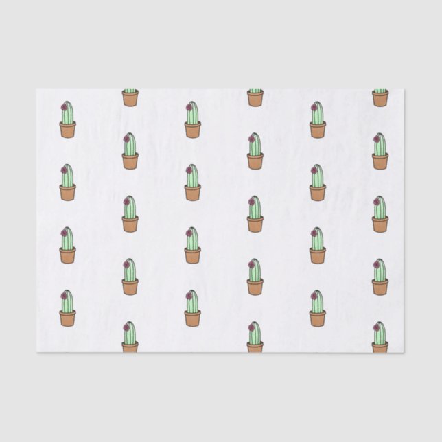 Seda Lenço de papel do cacto (Frente )