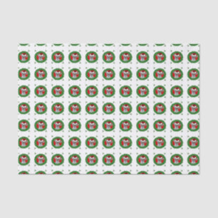 Seda Lenço de papel do cão da chihuahua do Natal