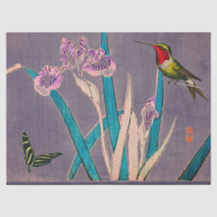 Seda Lenço de papel do COLIBRI E da ÍRIS
