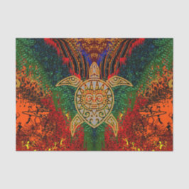 Seda Lenço de papel do culto da tartaruga