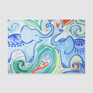 Seda Lenço de papel do elefante do bebê das mamães