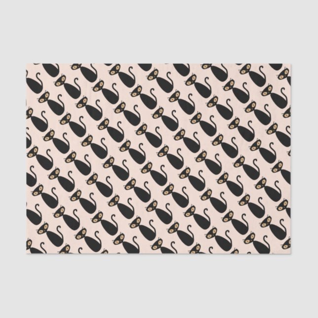 Seda Lenço de papel do gato da modificação (Frente )