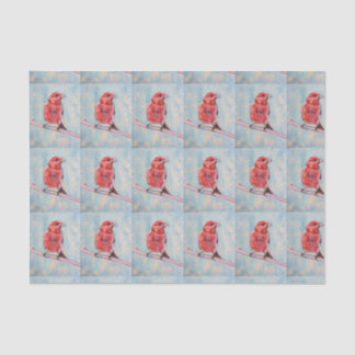 Seda Lenço de papel do impressão do pássaro