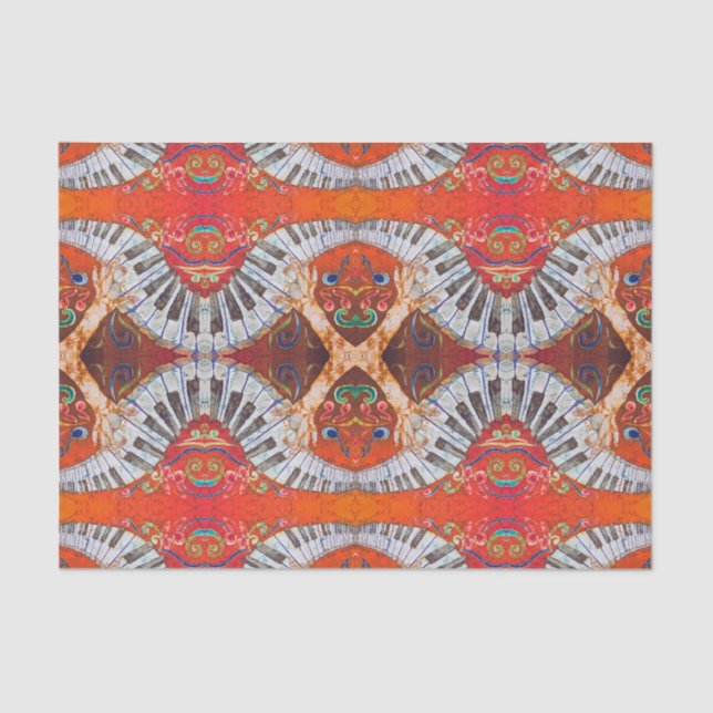 Seda Lenço de papel do piano (Frente )