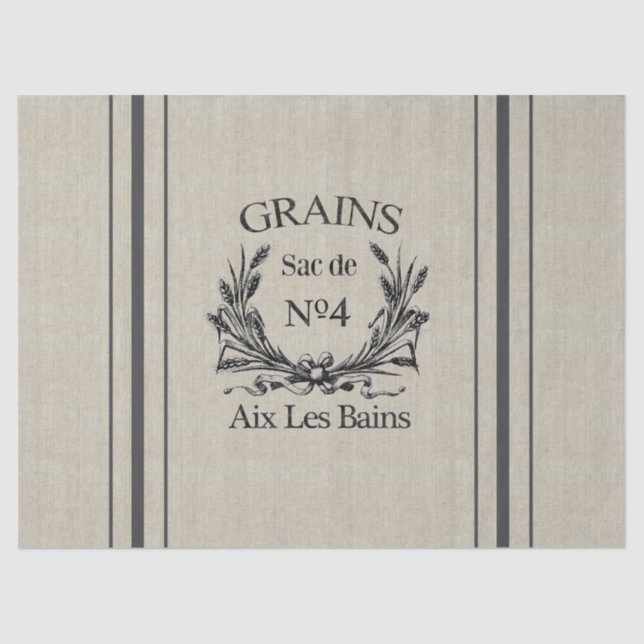 Seda Lenço de papel do saco da grão de serapilheira do (Frente )
