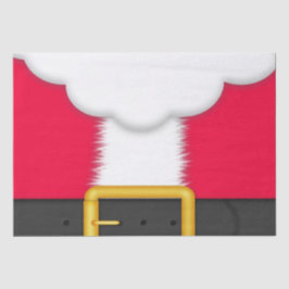 Seda Lenço de papel do terno do papai noel do Natal