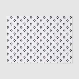 Seda Lenço de papel do teste padrão da nota da música