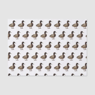 Seda Lenço de papel do tom do Sepia do pato do pato