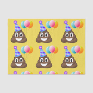 Seda Lenço de papel do tombadilho de Emoji da festa de