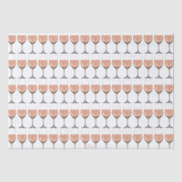Seda Lenço de papel do vidro de vinho rosé