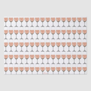 Seda Lenço de papel do vidro de vinho rosé