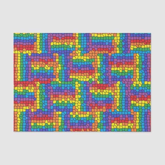 Seda Lenço de papel do vitral (Frente )