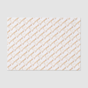 Seda Lenço de papel Dourado do roteiro da "Escorpião"