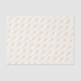 Seda Lenço de papel Dourado do roteiro de "Leo" do