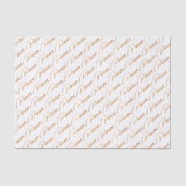 Seda Lenço de papel Dourado do roteiro dos "peixes" do