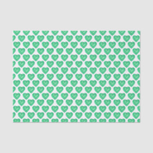 Seda Lenço de papel esmeralda verde da arte da aguarel