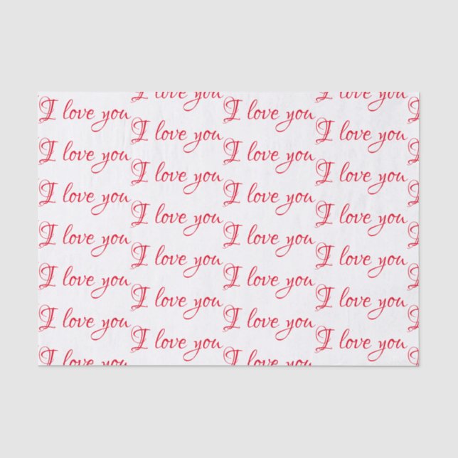 Seda Lenço de papel - "eu te amo" roteiro feminino (Frente )