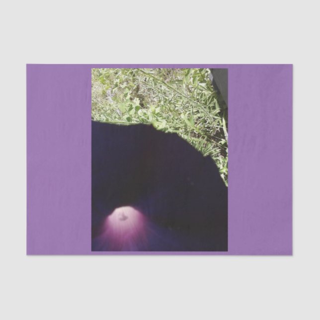 Seda Lenço de papel feito sob encomenda floral roxo (Frente )