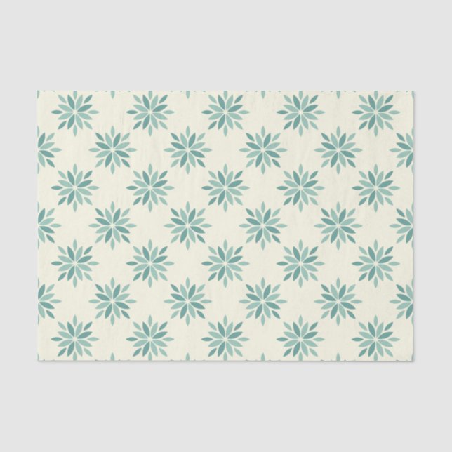 Seda Lenço de papel floral do teste padrão das mães (Frente )