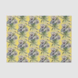 Seda Lenço de papel floral do Victorian elegante