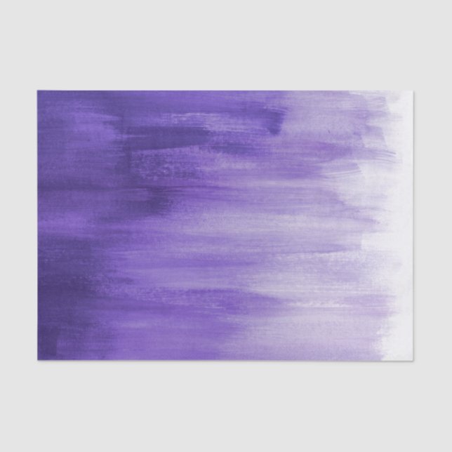 Seda Lenço de papel fraco ultravioleta roxo da arte da (Frente )